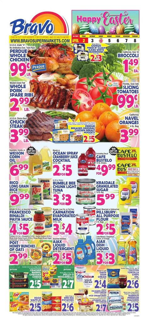 Bravo Supermarkets Ct Fl Ma Nj Ny Pa Ri Weekly Ad Flyer April 2
