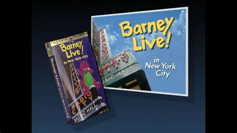 Barney Barney Live In New York City Vhs Rip Youtube