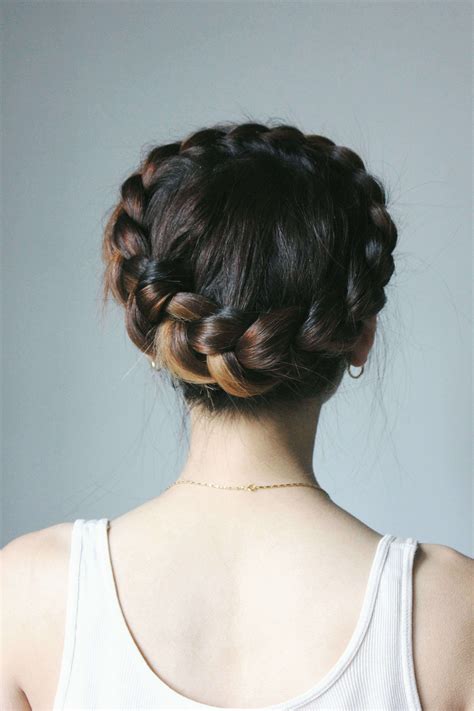 cute beautiful wedding hairstyle with flowers crown best of dutch crown braid â hair inspiration