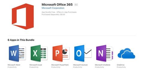 Microsofts Office 365 Apps Are Available In The Apple Mac App Store