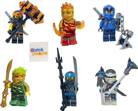 Lego Ninjago Forbidden Spinjitzu Combo Pack With Weapons Lloyd Zane Jay Nya Cole Kai Amazon