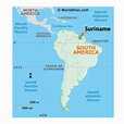Suriname Map / Geography of Suriname / Map of Suriname - Worldatlas.com