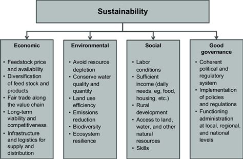 1 Key Issues In Four Areas Of Sustainability Download Scientific Diagram