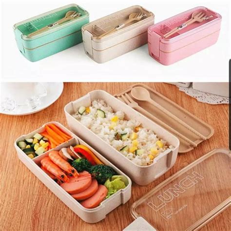 My first time was in 2019 and me and my wife fell in love with the food and. 750ml Healthy Material 2 Layer Lunch Box Wheat Straw Bento ...