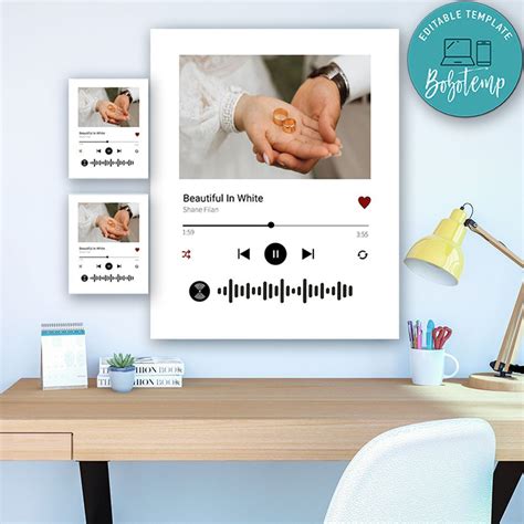 Favorite Spotify Song Poster Template To Print At Home Diy Bobotemp