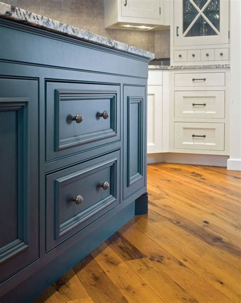 Before you set out to paint your kitchen cabinets, take the time to take out all the screws and magnets. Peacock Blue Painted Kitchen Cabinets | House | Painting ...