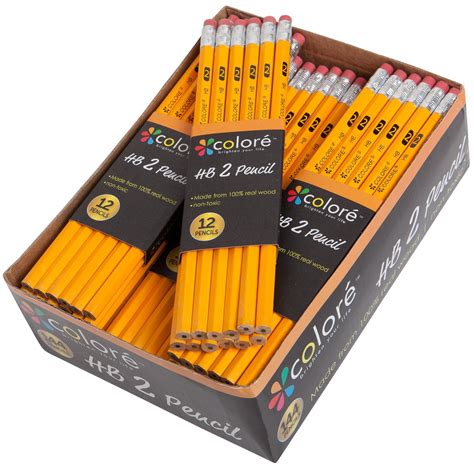 Hb 2 Pencils With Eraser 144 Piece Bulk Supply This Set Comes In A