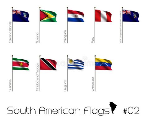 Flags Of South America National Flags Of South American