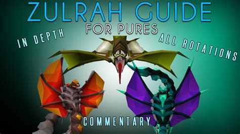Osrs Commentary Pure Zulrah Guide All Rotations Shown Youtube