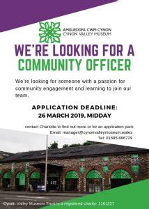2 job opportunities remained available across all sectors in 2019, mainly in information & communications, public administration & education 6 even though there were fewer vacancies in 2019 due to the uncertain economic conditions, there remained job opportunities across sectors. Community Officer job vacancy at Cynon Valley Museum