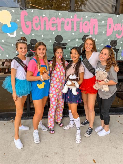 Generation Day Spirit Week Outfits Homecoming Spirit Week