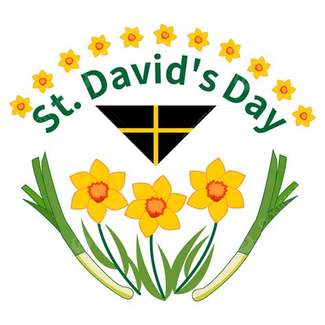 St David Clipart Png Images Triangular Flag And St Davids Day St