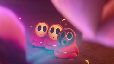 Shy Guy Terrifies Taking Off His Mask In This Clip From The Mario Movie