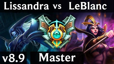 LISSANDRA Vs LEBLANC MID KDA 12 1 5 Legendary Korea Master