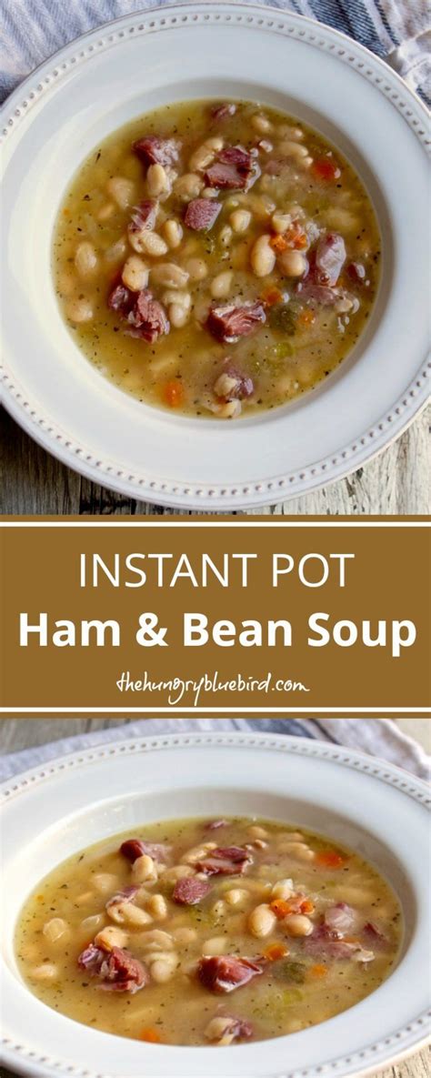 Instant Pot Ham And White Bean Soup Recipe Food Recipes Pressure