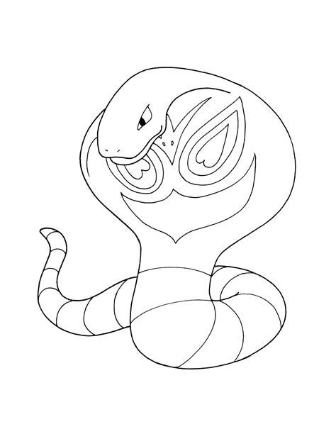 Pokemon Arbok Coloring Pages Free - Free Pokemon Coloring Pages