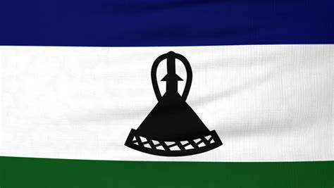 Flag Of Lesotho Stock Footage Video 3686063 Shutterstock