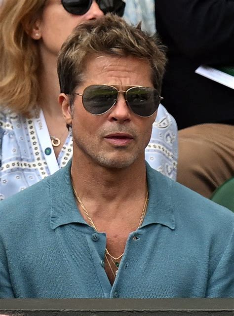 Here's to Brad Pitt's knitted polo shirt at Wimbledon | British GQ