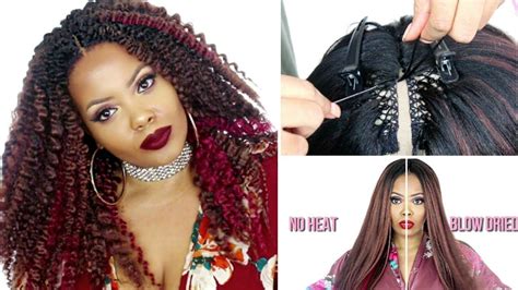 😍 Flawless Crochet Wig Knotless Crochet On Lace Part Two Styles