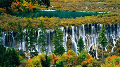Jiuzhai Valleys Nuorilang Waterfall Tops The List Of Chinas Most