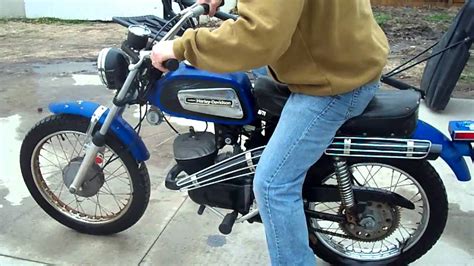 125 2 stroke engine, three speed transmission. 1972 Harley davidson AMF 125 for sale on E-bay - YouTube
