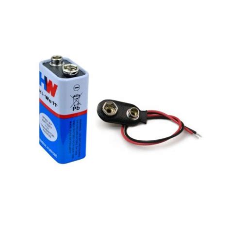 9v Battery With Connector