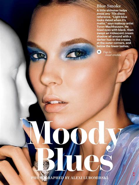 Moody Blues Britt Maren By Alexi Lubomirski For Allure June 2013