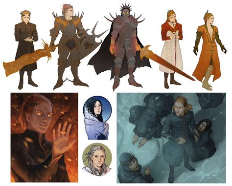 Top and bottom left Sauron s various forms bottom middle Lúthien and