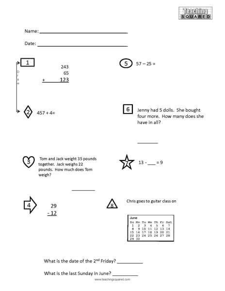 19 ideas for the house reading worksheets reading comprehension worksheets comprehension . Daily Math Level 1 in 2020 | Daily math, Math practice ...