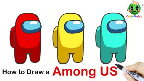 Easy Pictures To Draw Among Us How To Draw Among Us Characters Images