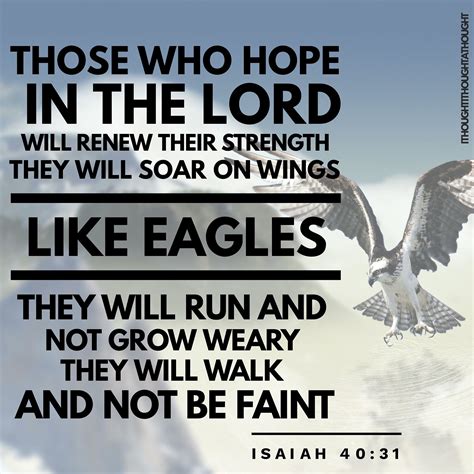 Those Who Hope In The Lord Will Renew Their Strength They Will Soar On