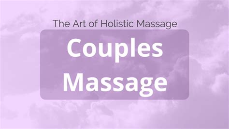 Couples Massage Aohmassage