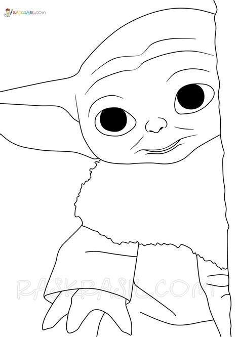 Baby Yoda Coloring Page 50 Best Pictures Free Printable Star Wars