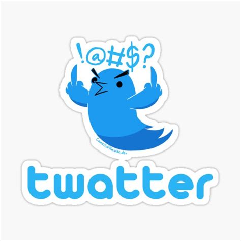 Twatter Sticker For Sale By CouncilWiseDev Redbubble