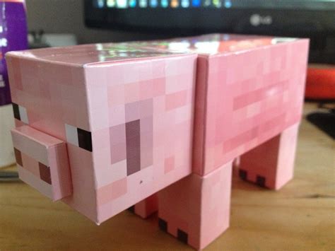 Minecraft Pig Large Paper Model 1600×1200 Minecraft Pig