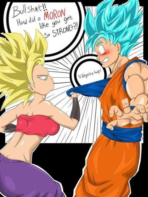 Goku Y Caulifla Dragon Ball Dragon Ball Z Dragon Ball Gt