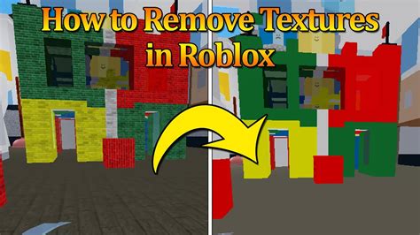 How To Remove Textures On Roblox Youtube
