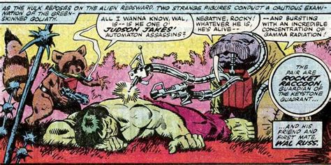 Rocket Raccoons First Appearance Was With The Hulk