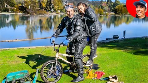 Found Stolen Bmx Trick Bike Underwater While River Treasure Hunting