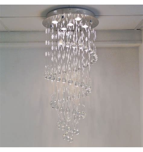 30cm, longueur de la ligne (réglable): Lustre cristal design | Krakow transparent - Achat de ...