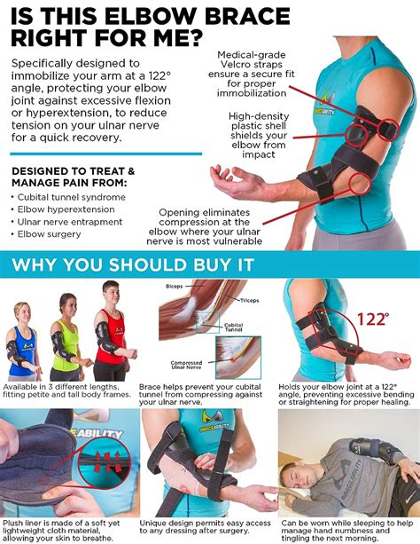 Braceability Cubital Tunnel Syndrome Elbow Brace Splint To Treat Pain