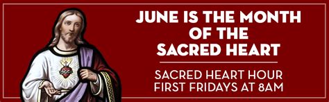 June Is The Month Of The Sacred Heart Webpage Banner 2020 St Gabriel