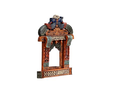 Buy Multicolor Decorative Peacock Rajasthani Wooden Jharokha Online In India At Best Price