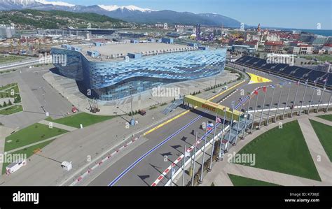 Sochi Russia Construction Of New Hotels In The Olympic Village In