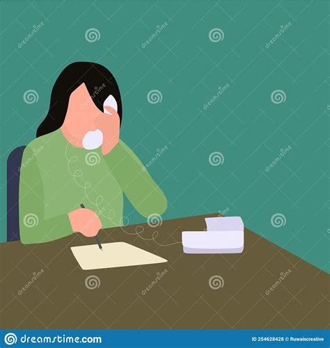 Receiving Phone Call Vector Illustration 68323894