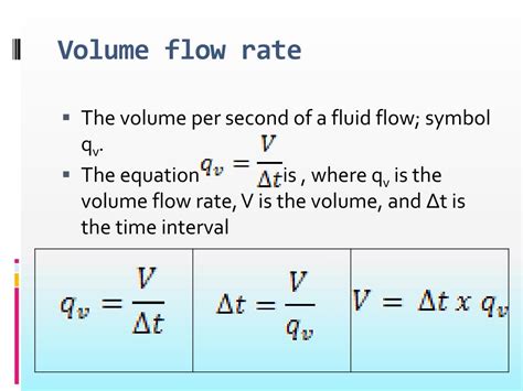 Volume Flow Rate Symbol