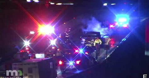 Suspected Dwi Driver Crashes Leading To Car Fire On I 94 In Minneapolis Cbs Minnesota