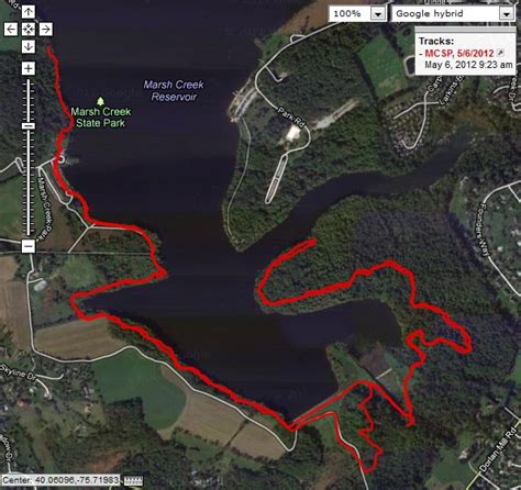 Marsh creek state park trail map. Dave's Hiking Journal: Marsh Creek State Park, 5/6/12
