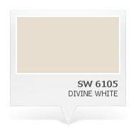 Each format represents the same color. SW 6105 - Divine White | decorating | Pinterest