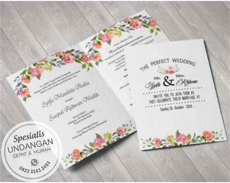 Contoh Surat Undangan Pernikahan Islami - 51+ Koleksi Gambar